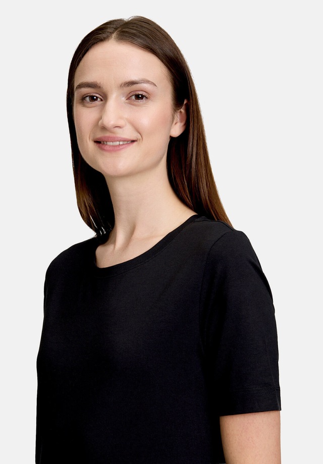 Betty&Co Kurzarmshirt »Damen mit Rundhalsausschnitt« 1 Stk. Form