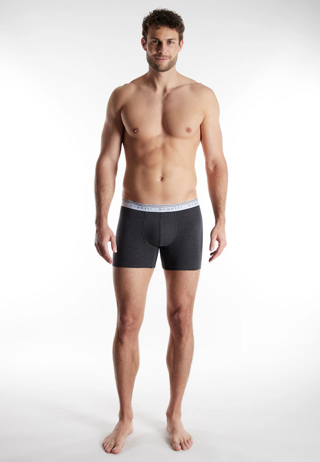 bugatti Boxershorts »Pisa« breiter Bund, mit Logo, atmungsaktiv, Baumwollmix, eng, basic