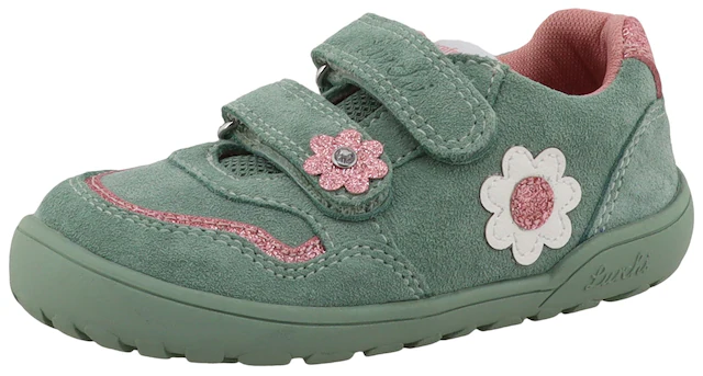 Lurchi Barfußschuh »Jola Barefoot« , Halbschuh, Sneaker mit Blüten, Größenschablone zum Download