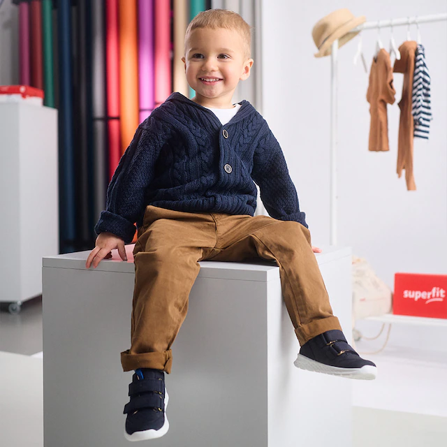 Superfit Klettschuh »BREEZE, WMS: mittel« Sneaker mit halbhohem Schaft, Größenschablone zum Download