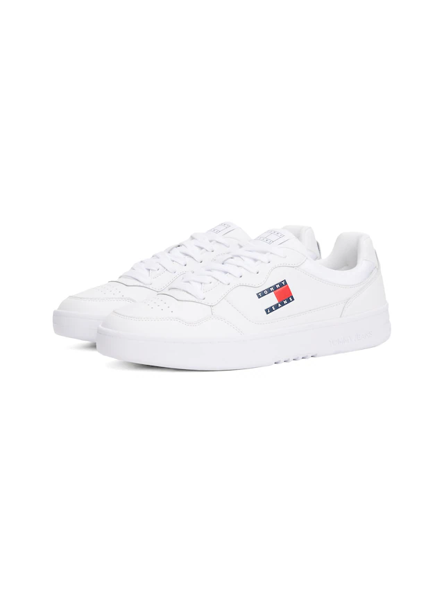 Tommy Jeans Sneaker »(NEW) TJM CUPSOLE LEATHER ESS« , Freizeitschuh, Halbschuh, Schnürschuh im Basket-Look