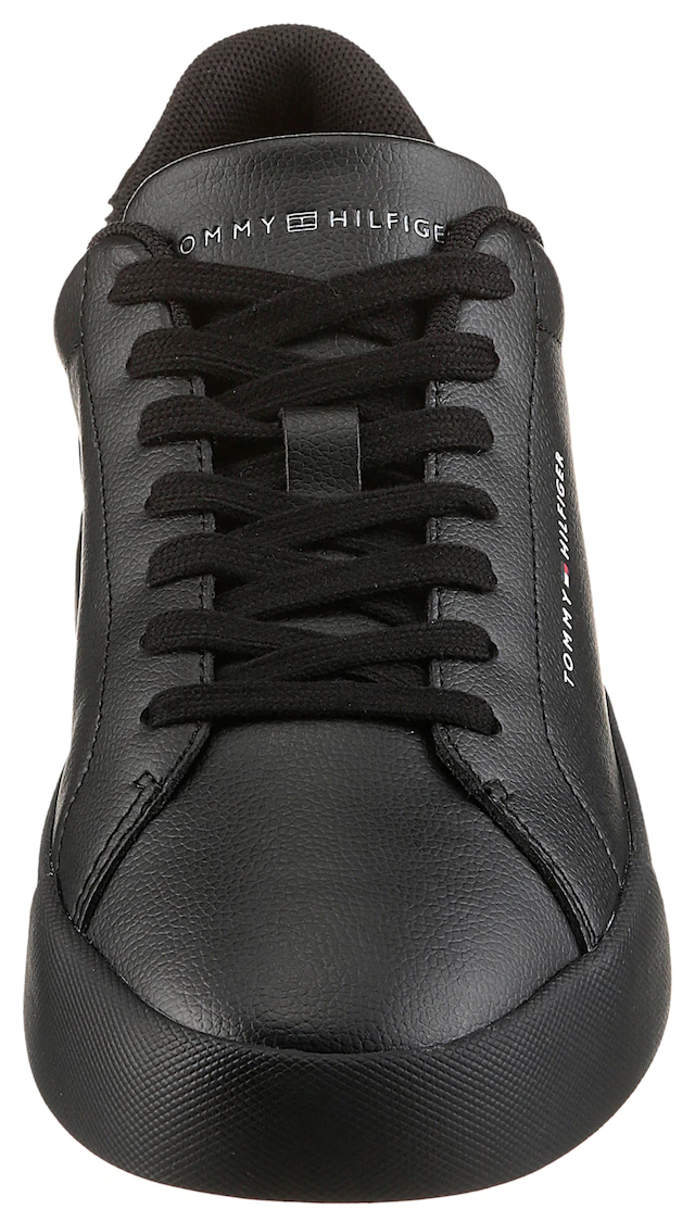 Tommy Hilfiger Sneaker »TH COURT LTH DETAIL ESS« , Freizeitschuh, Halbschuh, Schnürschuh mit seitlichem Logoschriftzug