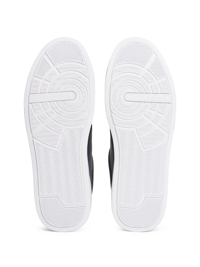 Tommy Hilfiger Sneaker »TH COURT LTH DETAIL ESS« , Freizeitschuh, Halbschuh, Schnürschuh mit seitlichem Logoschriftzug