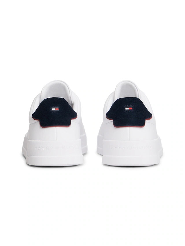 Tommy Hilfiger Sneaker »TH COURT LTH DETAIL ESS« , Freizeitschuh, Halbschuh, Schnürschuh mit seitlichem Logoschriftzug