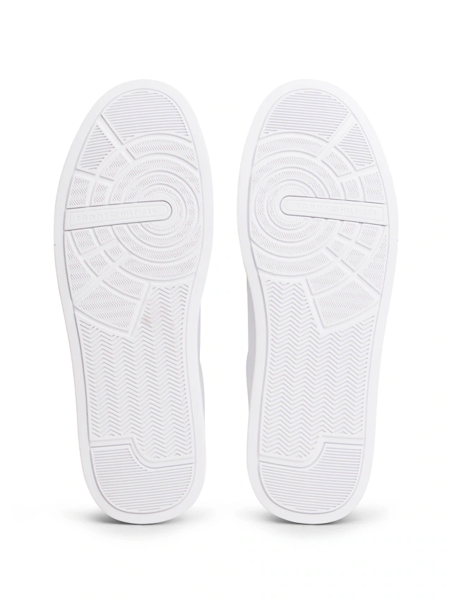Tommy Hilfiger Sneaker »TH COURT LTH DETAIL ESS« , Freizeitschuh, Halbschuh, Schnürschuh mit seitlichem Logoschriftzug