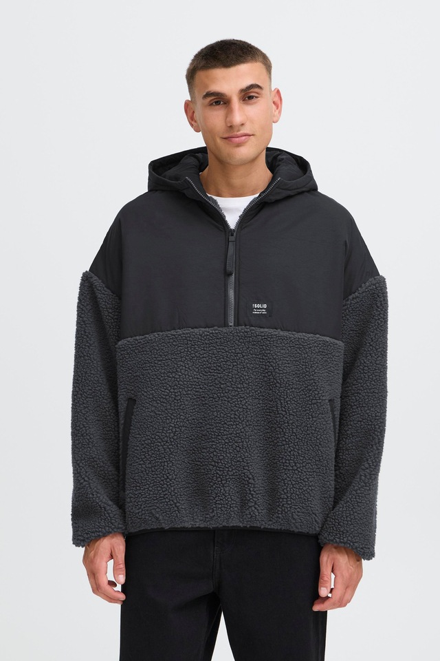 !Solid Kapuzenpullover »Teddy Halfzip-Hoodie SDMarco«