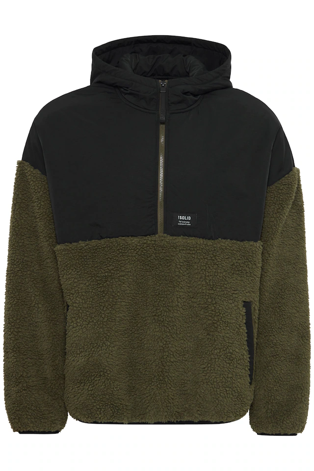!Solid Kapuzenpullover »Teddy Halfzip-Hoodie SDMarco«