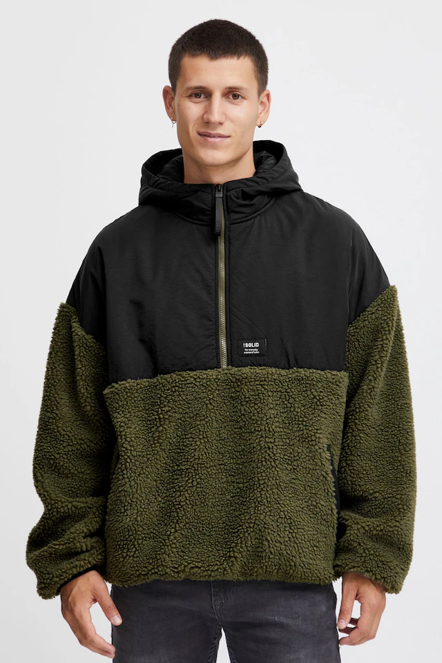 !Solid Kapuzenpullover »Teddy Halfzip-Hoodie SDMarco«