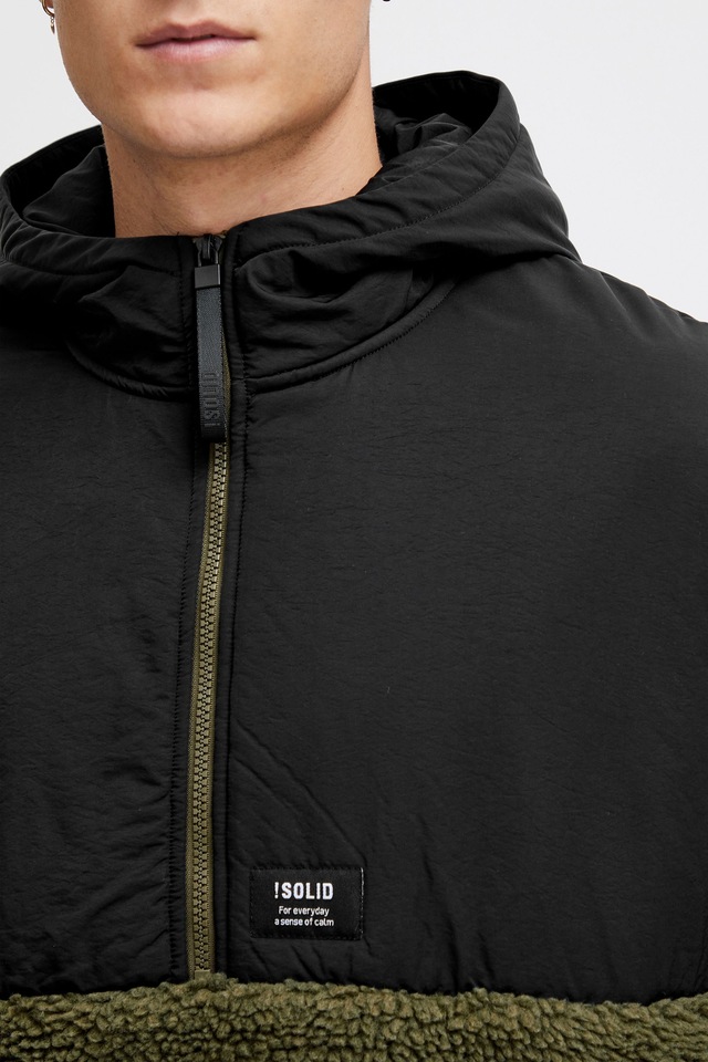 !Solid Kapuzenpullover »Teddy Halfzip-Hoodie SDMarco«