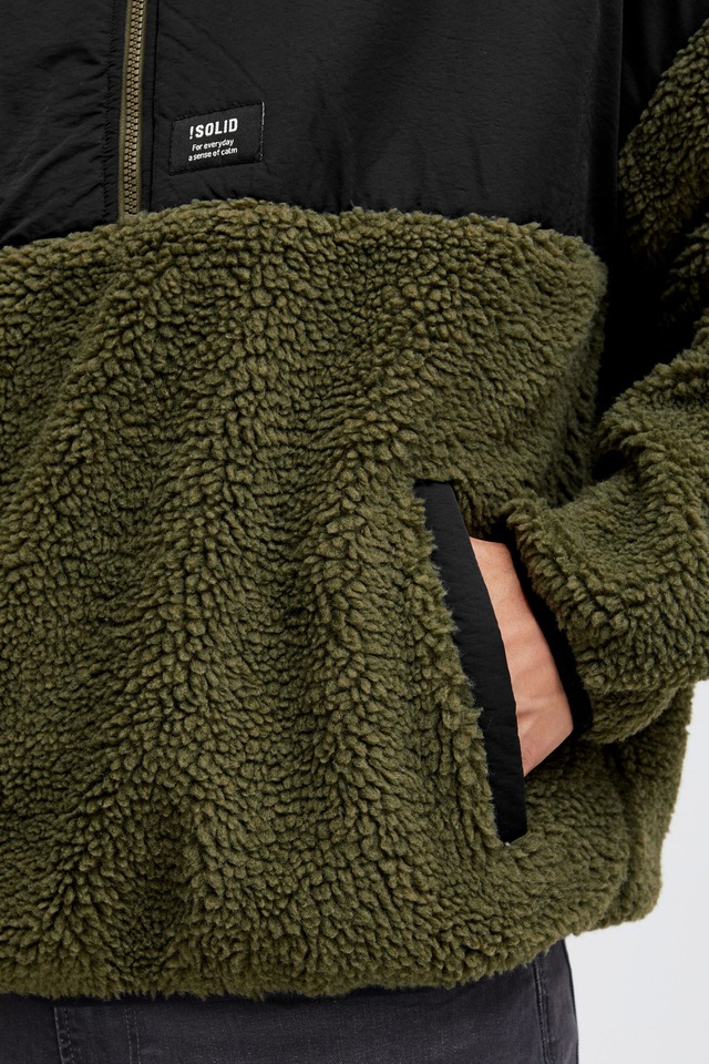 !Solid Kapuzenpullover »Teddy Halfzip-Hoodie SDMarco«