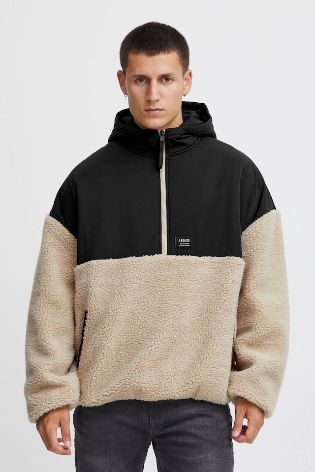 !Solid Kapuzenpullover »Teddy Halfzip-Hoodie SDMarco«