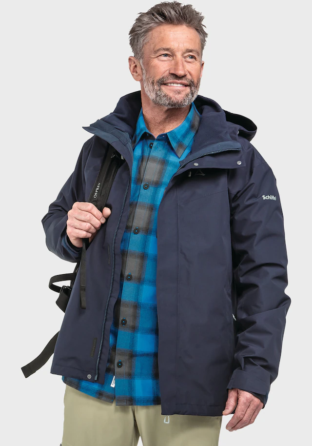 Schöffel Doppeljacke »3in1 Jacket Style Okere MNS« mit Kapuze