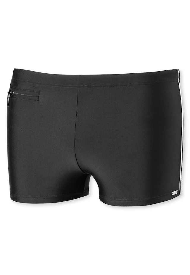 Schiesser Badehose »Nautical Casual« mit seitlichen Streifen, flache Reißverschlusstasche