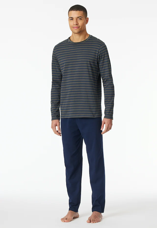 Schiesser Schlafanzug »Casual Essentials« 2 tlg. mit Streifen