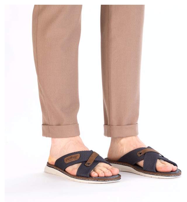 Rieker Pantolette Sommerschuh, Hausschuh, Strandschuh zum Schlupfen