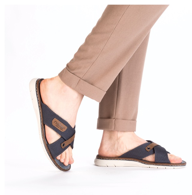 Rieker Pantolette Sommerschuh, Hausschuh, Strandschuh zum Schlupfen