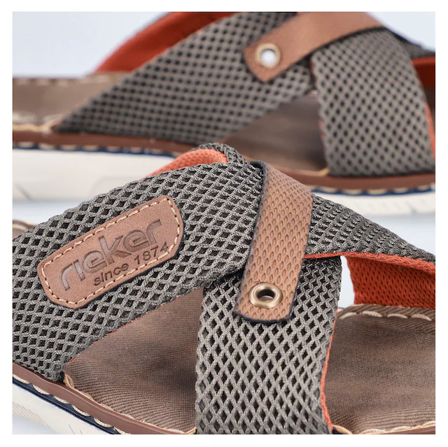 Rieker Pantolette Sommerschuh, Hausschuh, Strandschuh zum Schlupfen
