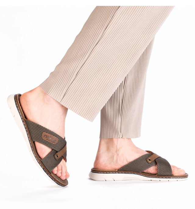 Rieker Pantolette Sommerschuh, Hausschuh, Strandschuh zum Schlupfen