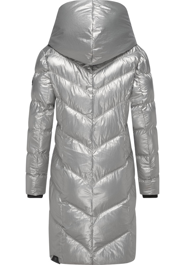 Ragwear Kurzmantel »Natalka Bling« Damen Wintermantel in schimmernder Optik