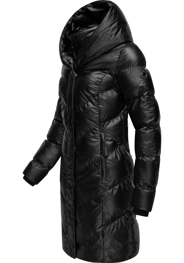 Ragwear Kurzmantel »Natalka Bling« Damen Wintermantel in schimmernder Optik