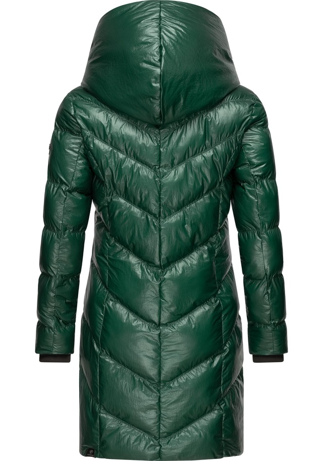 Ragwear Kurzmantel »Natalka Bling« Damen Wintermantel in schimmernder Optik
