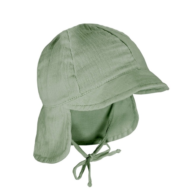 MAXIMO Schirmmütze Musselin, Nackenschutz, Bindeband, Unisex, UV-Schutz