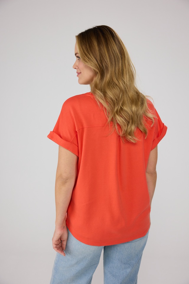 Lieblingsstück Rundhalsshirt »CamilaEp« aus reiner Baumwolle