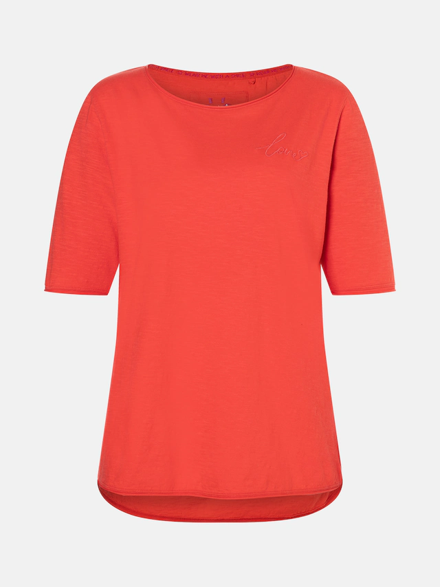 Lieblingsstück Rundhalsshirt »CandiceEP« mit Statement-Stickerei und im Batik-Look