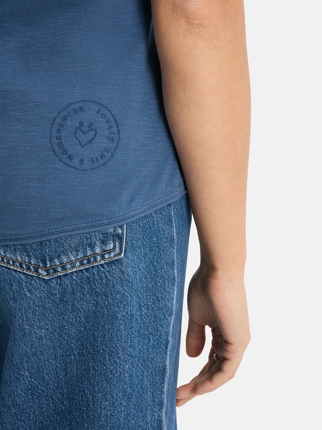 Lieblingsstück Rundhalsshirt »CandiceEP« mit Statement-Stickerei und im Batik-Look