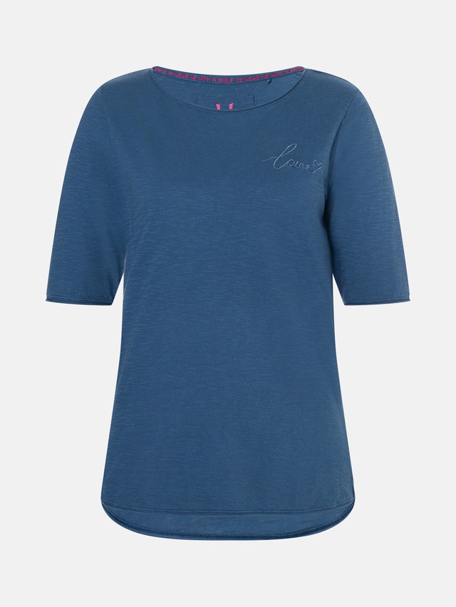 Lieblingsstück Rundhalsshirt »CandiceEP« mit Statement-Stickerei und im Batik-Look
