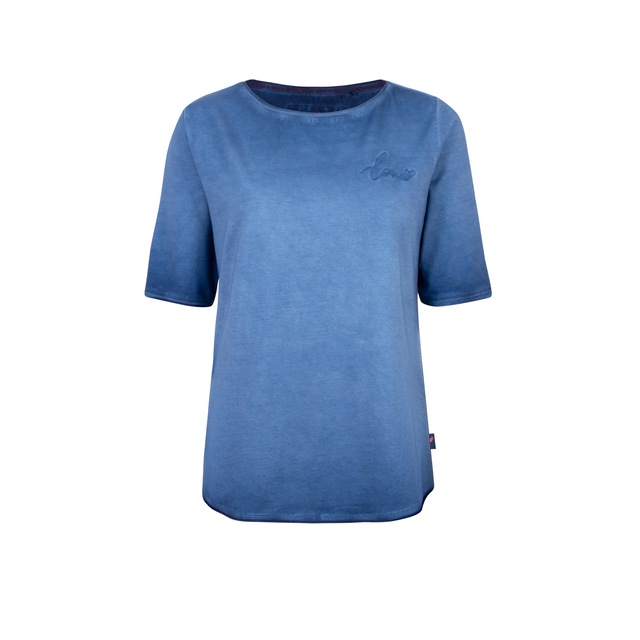 Lieblingsstück Rundhalsshirt »CandiceEP« mit Statement-Stickerei und im Batik-Look