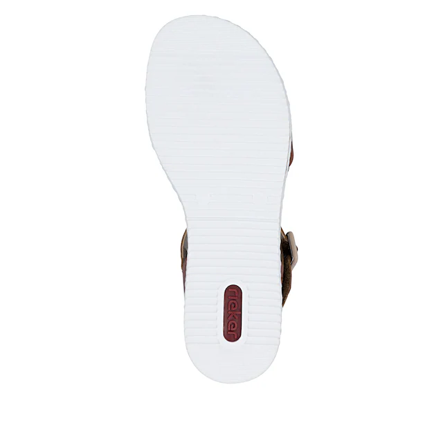 Rieker Sandalette Keilsandale, Sommerschuh, Urlaubsschuh mit Klettriemchen