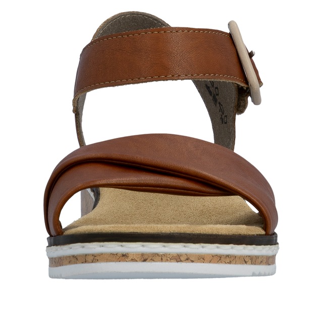 Rieker Sandalette Keilsandale, Sommerschuh, Urlaubsschuh mit Klettriemchen