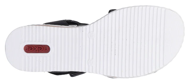 Rieker Sandalette Keilsandale, Sommerschuh, Urlaubsschuh mit Klettriemchen