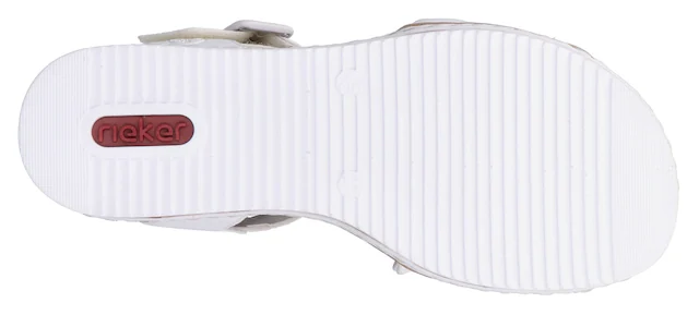 Rieker Sandalette Keilsandale, Sommerschuh, Urlaubsschuh mit Klettriemchen