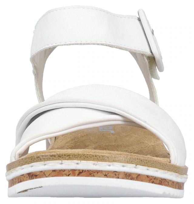 Rieker Sandalette Keilsandale, Sommerschuh, Urlaubsschuh mit Klettriemchen