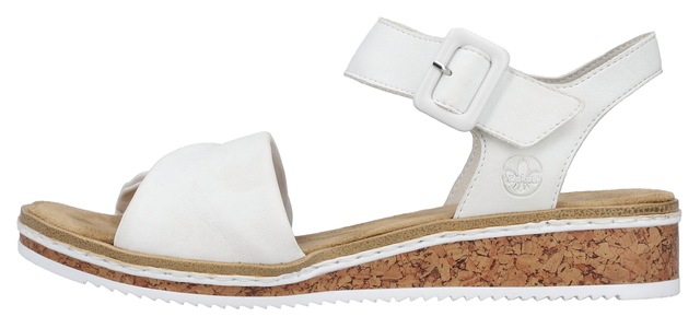 Rieker Sandalette Keilsandale, Sommerschuh, Urlaubsschuh mit Klettriemchen