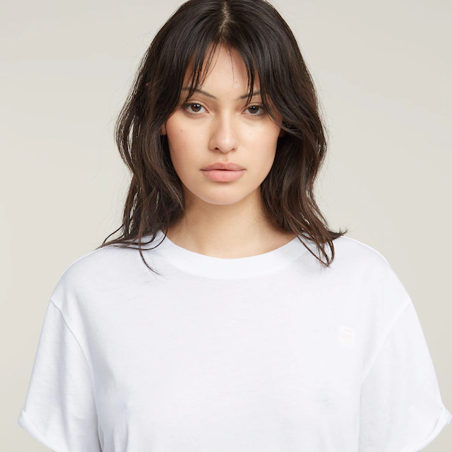 G-STAR T-Shirt »Lash fem loose« mit fixiertem Umschlagsaum