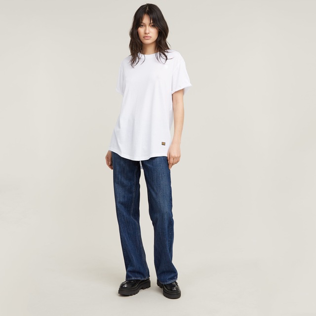 G-STAR T-Shirt »Lash fem loose« mit fixiertem Umschlagsaum