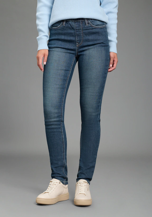 Arizona Jeansjeggings Packung, 2er-Pack, enge Passform, Röhrenjeans, Used-Look-Waschung, hohe Leibhöhe