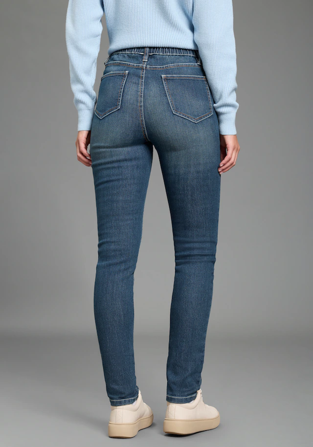 Arizona Jeansjeggings Packung, 2er-Pack, enge Passform, Röhrenjeans, Used-Look-Waschung, hohe Leibhöhe