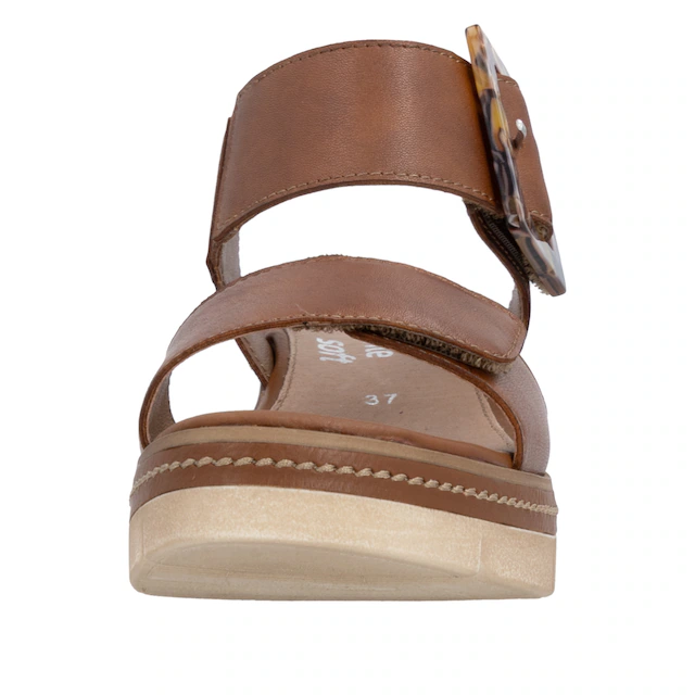 Remonte Keilsandalette »Elisabeth Hurley-Collection« Keilabsatz, Riemensandale, Sommerschuh, auffällige Zierschnalle