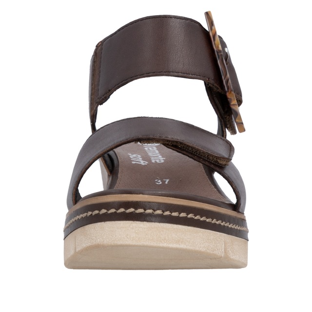 Remonte Keilsandalette »Elisabeth Hurley-Collection« Keilabsatz, Riemensandale, Sommerschuh, auffällige Zierschnalle