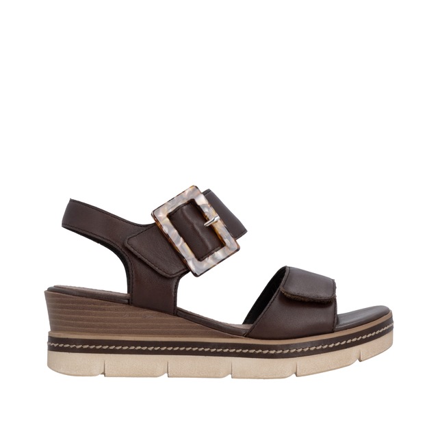 Remonte Keilsandalette »Elisabeth Hurley-Collection« Keilabsatz, Riemensandale, Sommerschuh, auffällige Zierschnalle