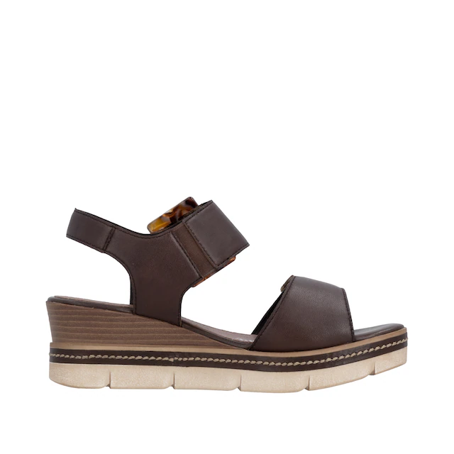 Remonte Keilsandalette »Elisabeth Hurley-Collection« Keilabsatz, Riemensandale, Sommerschuh, auffällige Zierschnalle