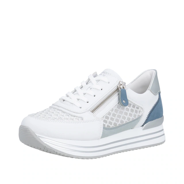 Remonte Plateausneaker , Freiezitschuh, Halbschuh, Schnürschuh, vegan, Kontrastbesatz