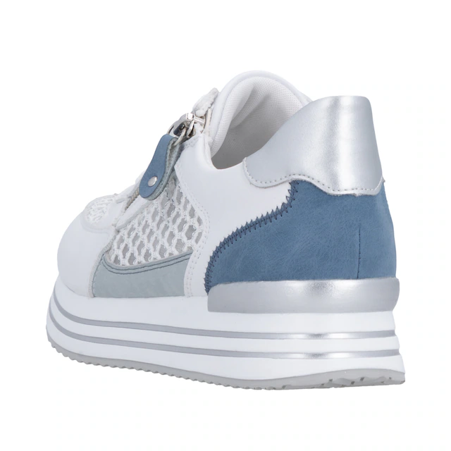 Remonte Plateausneaker , Freiezitschuh, Halbschuh, Schnürschuh, vegan, Kontrastbesatz