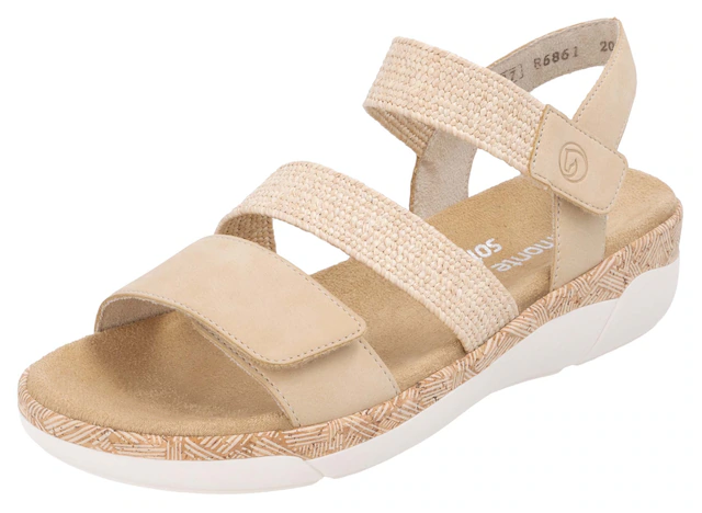 Remonte Keilsandalette Riemchensandale, Bequemschuh, Sommerschuh mit Soft-Fußbett
