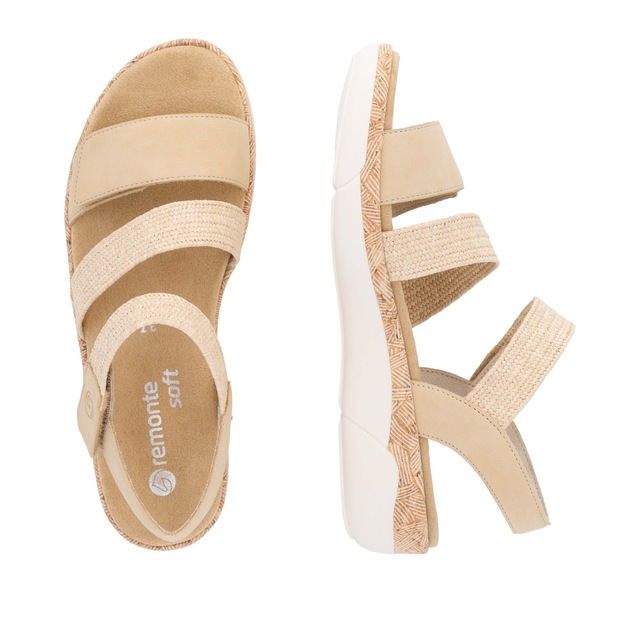 Remonte Keilsandalette Riemchensandale, Bequemschuh, Sommerschuh mit Soft-Fußbett