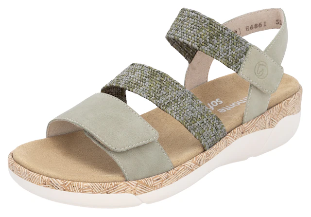 Remonte Keilsandalette Riemchensandale, Bequemschuh, Sommerschuh mit Soft-Fußbett